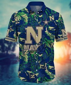 Navy Midshipmen NCAA Flower Hawaii Shirt For Fans Ver 14