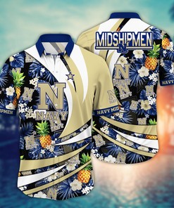 Navy Midshipmen NCAA Flower Hawaii Shirt For Fans Ver 16