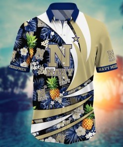 Navy Midshipmen NCAA Flower Hawaii Shirt For Fans Ver 16