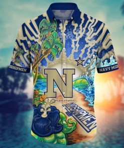 Navy Midshipmen NCAA Flower Hawaii Shirt For Fans Ver 19