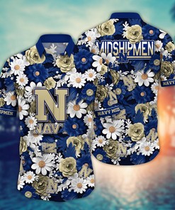 Navy Midshipmen NCAA Flower Hawaii Shirt For Fans Ver 20
