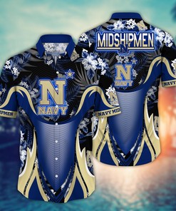 Navy Midshipmen NCAA Flower Hawaii Shirt For Fans Ver 23