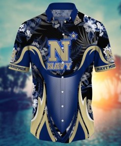 Navy Midshipmen NCAA Flower Hawaii Shirt For Fans Ver 23