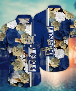 Navy Midshipmen NCAA Flower Hawaii Shirt For Fans Ver 24