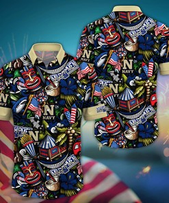 Navy Midshipmen NCAA Flower Hawaii Shirt For Fans Ver 25