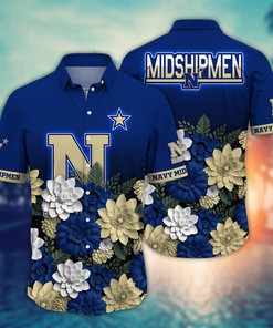 Navy Midshipmen NCAA Flower Hawaii Shirt For Fans Ver 27