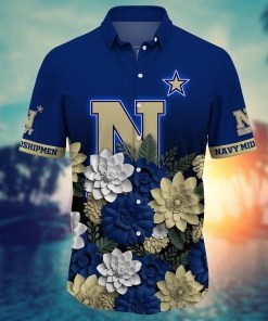 Navy Midshipmen NCAA Flower Hawaii Shirt For Fans Ver 27