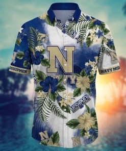 Navy Midshipmen NCAA Flower Hawaii Shirt For Fans Ver 28