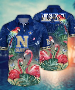 Navy Midshipmen NCAA Flower Hawaii Shirt For Fans Ver 29
