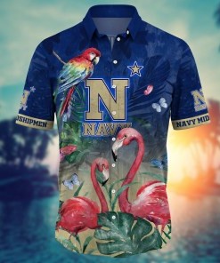 Navy Midshipmen NCAA Flower Hawaii Shirt For Fans Ver 29