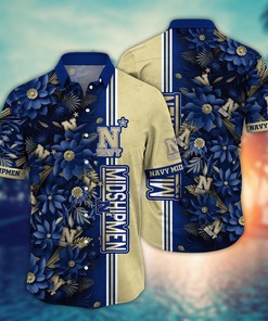 Navy Midshipmen NCAA Flower Hawaii Shirt For Fans Ver 3