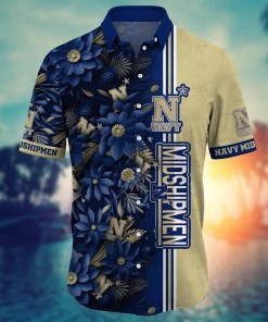 Navy Midshipmen NCAA Flower Hawaii Shirt For Fans Ver 3