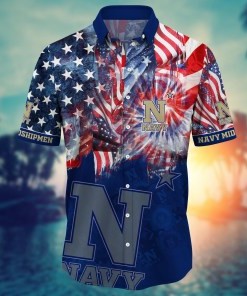 Navy Midshipmen NCAA Flower Hawaii Shirt For Fans Ver 30