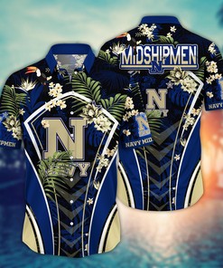 Navy Midshipmen NCAA Flower Hawaii Shirt For Fans Ver 31