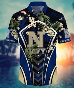 Navy Midshipmen NCAA Flower Hawaii Shirt For Fans Ver 31