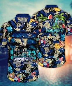 Navy Midshipmen NCAA Flower Hawaii Shirt For Fans Ver 33