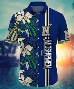 Navy Midshipmen NCAA Flower Hawaii Shirt For Fans Ver 34