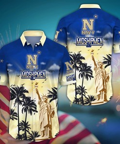 Navy Midshipmen NCAA Flower Hawaii Shirt For Fans Ver 37