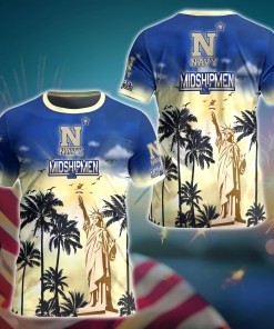 Navy Midshipmen NCAA Flower Hawaii Shirt For Fans Ver 37