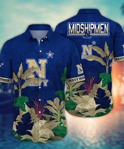 Navy Midshipmen NCAA Flower Hawaii Shirt For Fans Ver 5