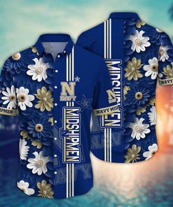 Navy Midshipmen NCAA Flower Hawaii Shirt For Fans Ver 6