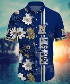 Navy Midshipmen NCAA Flower Hawaii Shirt For Fans Ver 6