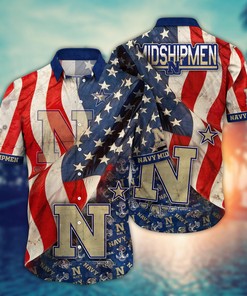 Navy Midshipmen NCAA Flower Hawaii Shirt For Fans Ver 7