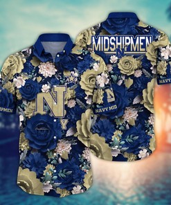 Navy Midshipmen NCAA Flower Hawaii Shirt For Fans Ver 8