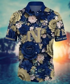 Navy Midshipmen NCAA Flower Hawaii Shirt For Fans Ver 8