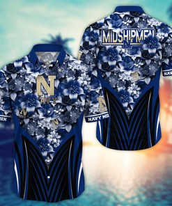 Navy Midshipmen NCAA Hawaiian Shirt, Aloha Shirt Ver 2