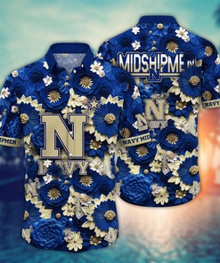 Navy Midshipmen NCAA Hawaiian Shirt for This Summer Customize Shirt Any Team