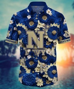 Navy Midshipmen NCAA Hawaiian Shirt for This Summer Customize Shirt Any Team