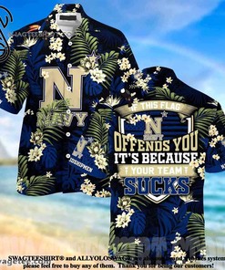 Navy Midshipmen This Flag Offends You Summer Beach Hawaiian Shirt