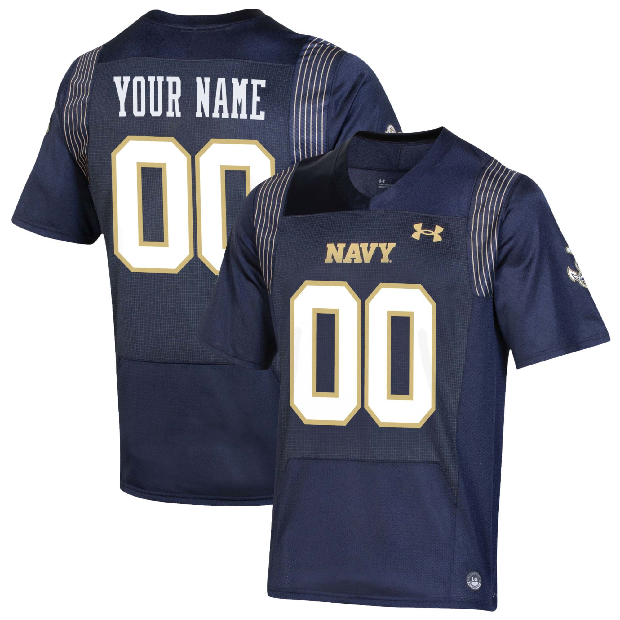 Navy Midshipmen Under Armour Custom Replica Jersey - Navy Custom Jerseys Ncaa