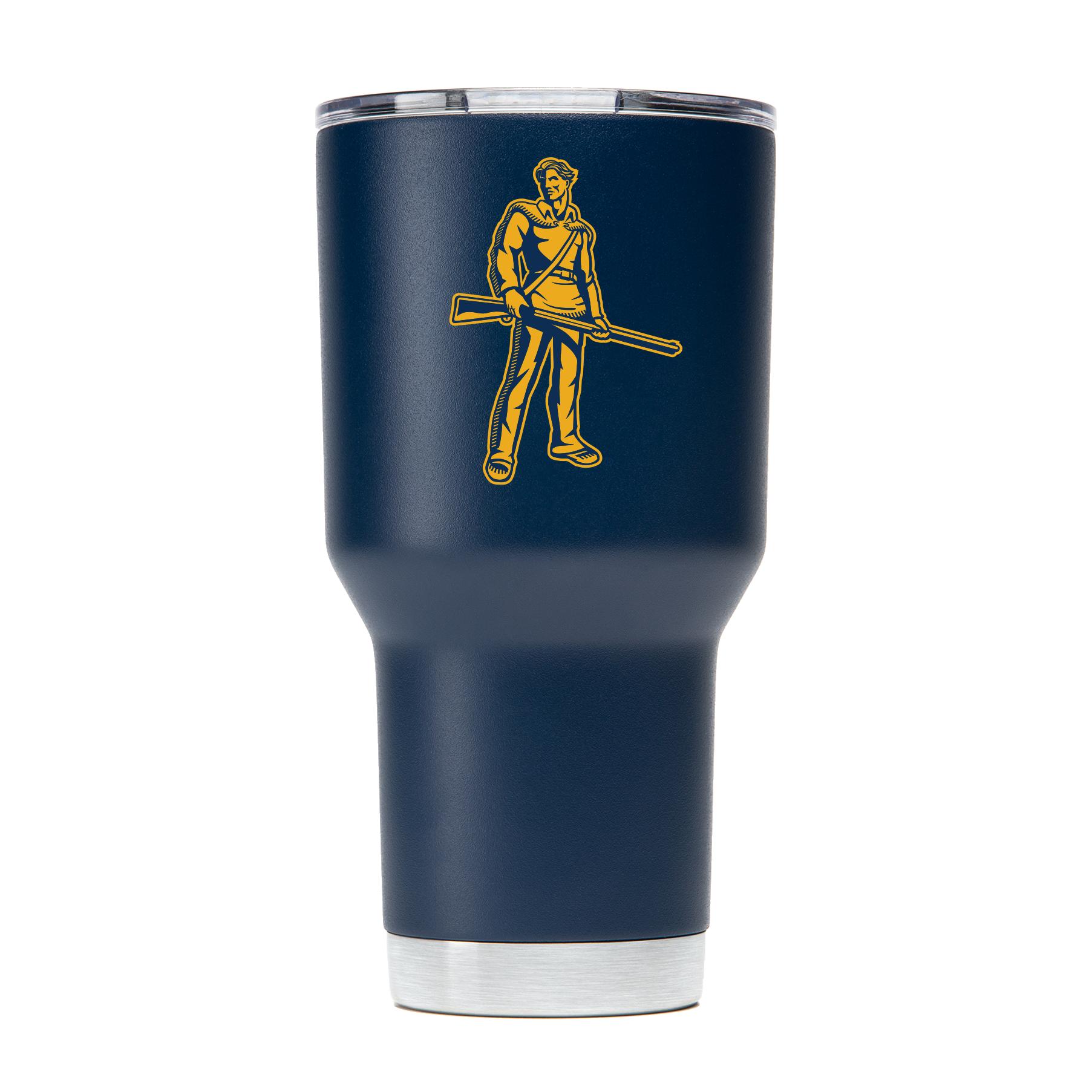 Navy West Virginia Mountaineer Tumbler - Show Your Team Spirit - Bluefink