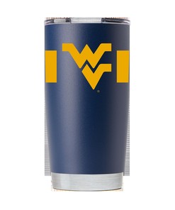 Navy West Virginia Tumbler with Stripes - Limited Edition
