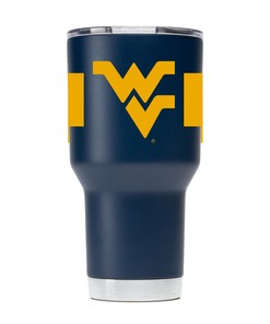 Navy West Virginia Tumbler with Stripes - Limited Edition