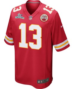 Nazeeh Johnson 13 Kansas City Chiefs Super Bowl LVII Champions Men Game Jersey - Red