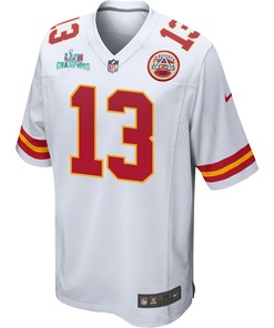 Nazeeh Johnson 13 Kansas City Chiefs Super Bowl LVII Champions Men Game Jersey - White