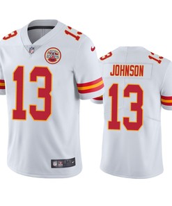 Nazeeh Johnson 13 Kansas City Chiefs White Vapor Limited Jersey