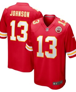 Nazeeh Johnson Kansas City Chiefs Game Player Jersey - Red