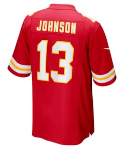 Nazeeh Johnson Kansas City Chiefs Game Player Jersey - Red