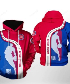 Nba Detroit Pistons 3D Hoodie Zip Hoodie Style 01