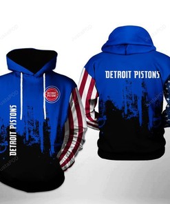 Nba Detroit Pistons 3D Hoodie Zip Hoodie Style 02
