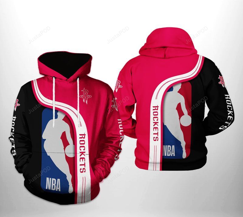 Nba Houston Rockets 3D Hoodie Zip Hoodie Style 03