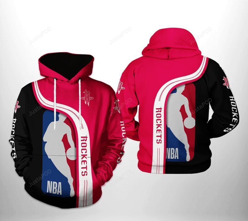 Nba Houston Rockets 3D Hoodie Zip Hoodie Style 03