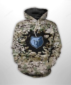 Nba Memphis Grizzlies 3D Hoodie Zip Hoodie Style 01