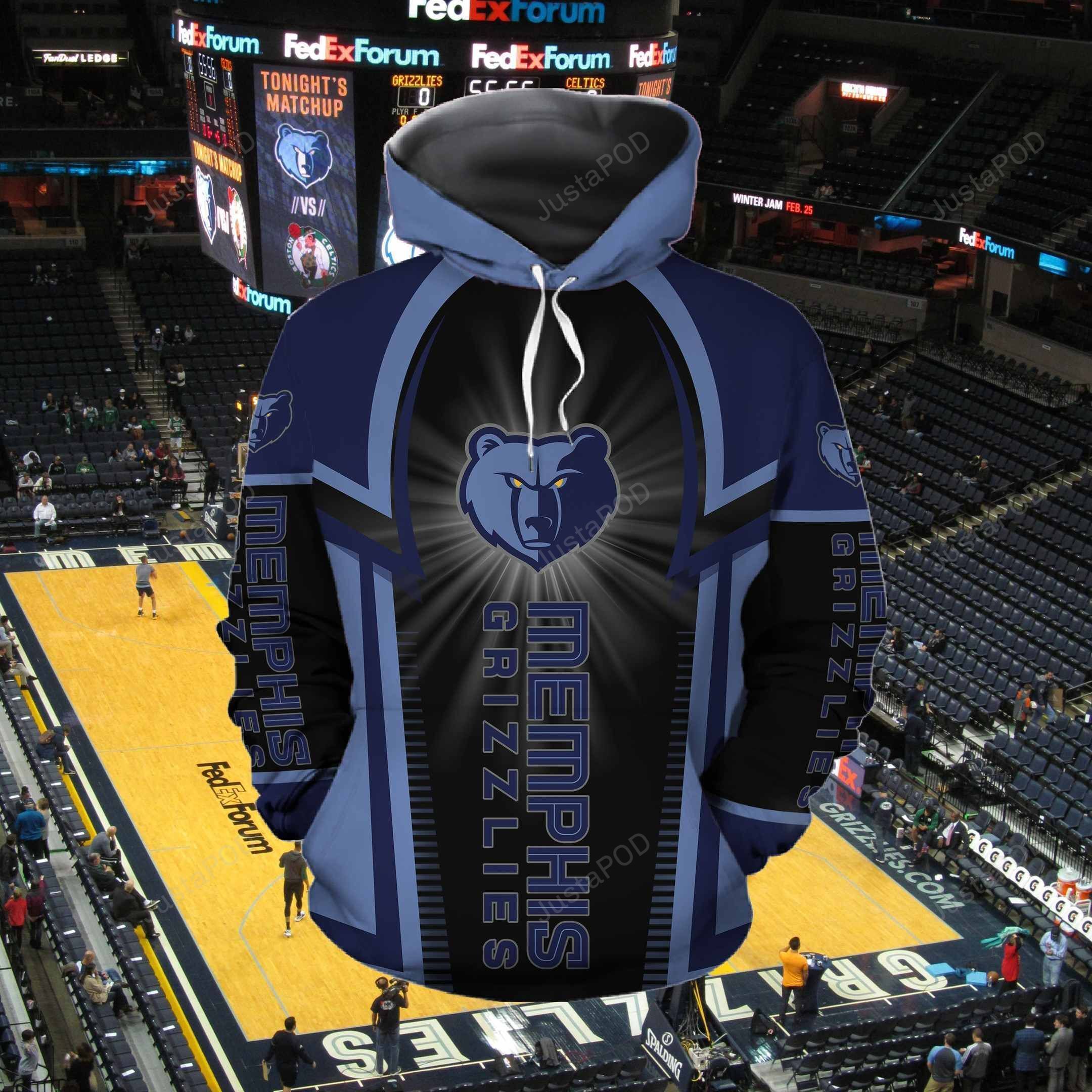 Nba Memphis Grizzlies 3D Hoodie Zip Hoodie Style 05