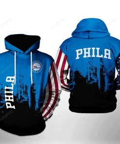 Nba Philadelphia 76ers 3D Hoodie Zip Hoodie Style 01