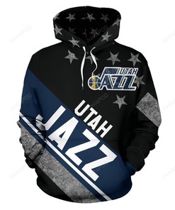 Nba Utah Jazz 3D Hoodie Zip Hoodie Style 04